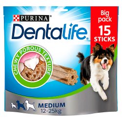 DENTALIFE Medium Dog Treat Dental Chew 15 Stick