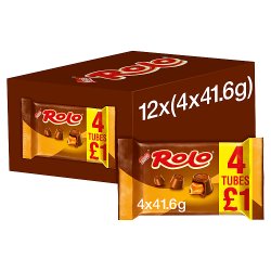 Rolo Milk Chocolate & Caramel Multipack 41.6g 4 Pack PMP £1