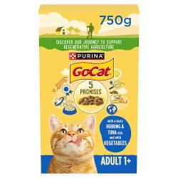 Go-Cat with a Tasty Herring & Tuna Mix and with Vegetables 1+ Years Adult 750g