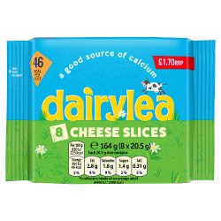 Dairylea Cheese Slices 8 Pack £1.70 PMP 164g