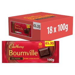 Cadbury Bournville Classic Dark Chocolate Bar £1.35 PMP 100g