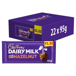 Cadbury Dairy Milk Chopped Nut Chocolate Bar £1.35 PMP 95g