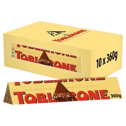 Toblerone Milk Chocolate Large Bar 360g