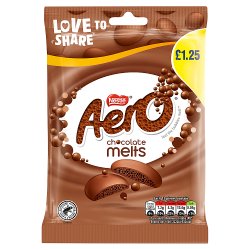 Aero Melts Milk Chocolate Sharing Bag 80g PMP £1.25