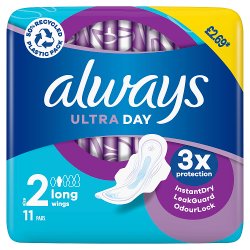 Always Ultra Day Pads Long (S2) Wings x 44