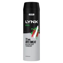 Lynx Africa Aerosol Antiperspirant Deodorant 200 ML