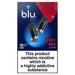 blu 2.0 Berry Mix Vape Pods 18mg/ml 2 x 1.9ml