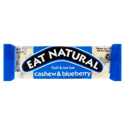 Eat Natural Fruit & Nut Bar Cashew & Blueberry with a Yoghurt Coating 45g