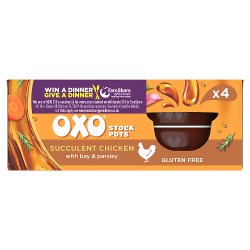 OXO Stock Pots Succulent Chicken with Bay & Parsley 4 x 20g (80g)