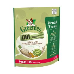Greenies Original Adult Regular Dog Treats 12 x Dental Chews 340g