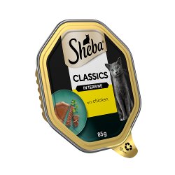 Sheba Classics Adult Cat Food Tray with Chicken in Terrine 85g