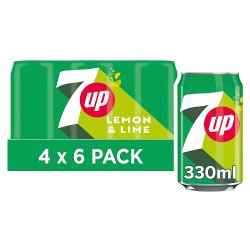 7UP Regular Lemon & Lime Can 6 x 330ml