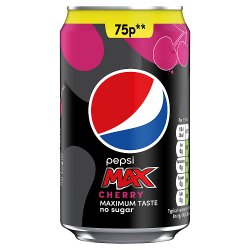Pepsi Max Cherry No Sugar Cola Can PMP 330ml