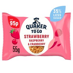 Quaker Porridge To Go Mixed Berries Breakfast Bar 95p RRP PMP 55g