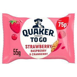 Quaker Porridge To Go Mixed Berries Breakfast Bar 75p RRP PMP 55g