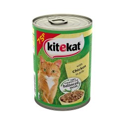 Kitekat Adult Wet Cat Food Tin Chicken in Jelly 400g PMP 75p