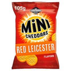 Jacob's Mini Cheddars Red Leicester Baked Snacks £1 PMP 105g