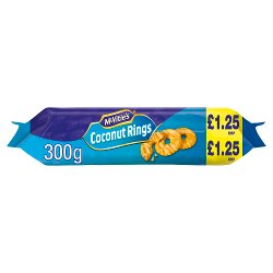McVitie's Coconut Rings Biscuits 300g