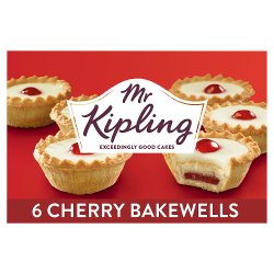 Mr Kipling Cherry Bakewell Tarts 6 Pack