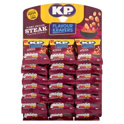 KP Flavour Kravers Flame Grilled Steak Peanuts 50g (Pubcard)