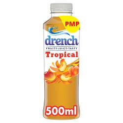 Drench Tropical Peach and Mango Still Juice Drink PMP 500ml