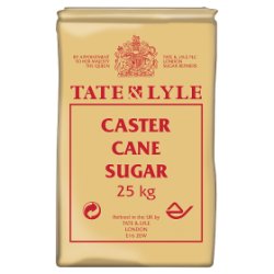 Tate & Lyle Caster Cane Sugar 25kg