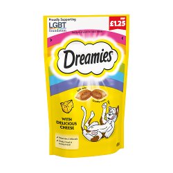 Dreamies Cat Treat Biscuits with Cheese 60g PMP £1.25