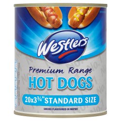 Westlers Premium Range Hot Dogs Smoke Flavoured in Water 780g