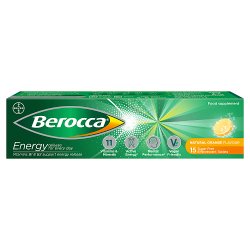 Berocca Natural Orange Flavour 15 Sugar Free Effervescent Tablets
