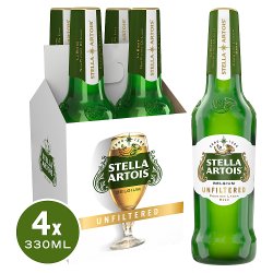 Stella Artois Unfiltered Bottles 4 x 330ml