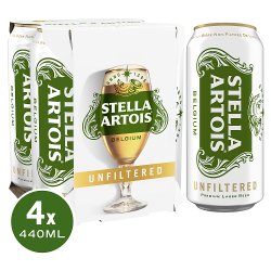 Stella Artois Unfiltered 4 x 440ml