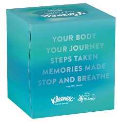 Kleenex Supporting Mind - Single Cube Tissue Box 