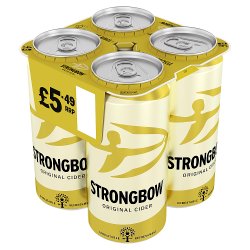 Strongbow Original Cider Can 4x440ml 