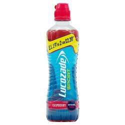 Lucozade Sport Raspberry PMP 500ml £1.19 or 2 for £2.20