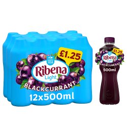 Ribena Blackcurrant Not Added Sugar Juice Drink 500ml PMP £1.25