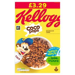 Kellogg's Coco Pops Cereal 480g PMP £3.29