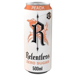 Relentless Zero Sugar Peach Energy Drink 500ml PM £1.19