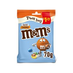 M&M's Salted Caramel Chocolate £1.25 PMP Treat Bag 70g (1x16 Bags)