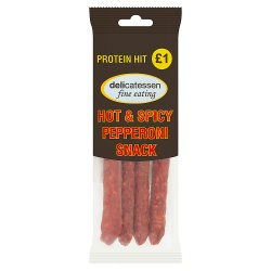 Delicatessen Fine Eating Hot & Spicy Pepperoni Snack 0.080kg
