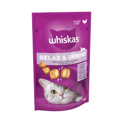 Whiskas Relax & Unwind Adult Cat Treats with Chicken 45g