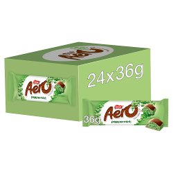 Aero Bubbly Peppermint Mint Chocolate Bar 36g
