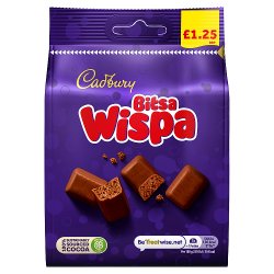 Cadbury Bitsa Wispa Chocolate Bag £1.25 95g