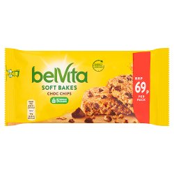 Belvita Breakfast Biscuits Soft Bakes Choc Chips 69p PMP 50g