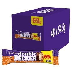 Cadbury Double Decker Chocolate Bar 69p PMP 54.5g