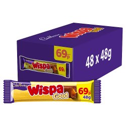 Cadbury Wispa Gold Chocolate Bar 69p PMP 48g 