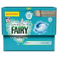 Fairy Non Bio PODS® Washing Capsules x12