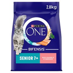 PURINA ONE Senior 7+ Salmon Dry Cat Food 2.8kg