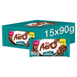 Aero Hazelnut Chocolate Sharing Bar 90g PMP £1.35