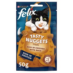 Felix Tasty Nuggets Treats Rich in Chicken with Duck 50g