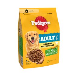 Pedigree Complete Adult Dry Dog Food Poultry and Vegetables 3kg